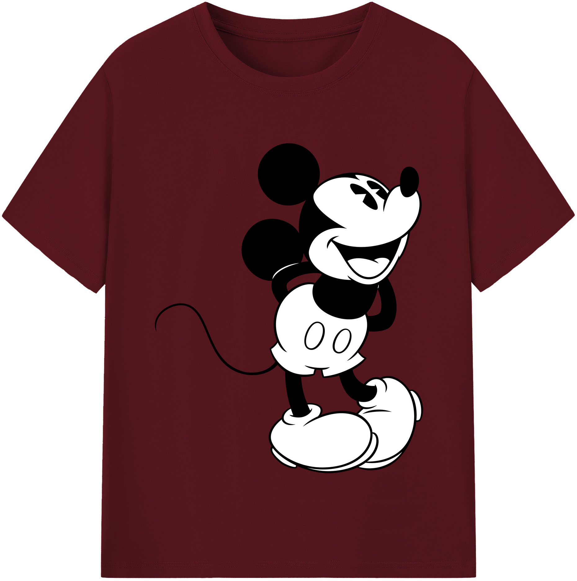 （画像用） ミッキーマウス Mickey Mouse 綿100％半袖Tシャツ（フロントプリント）